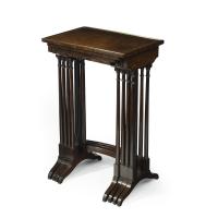 Regency rosewood Quartetto tables, attributed to Gillows