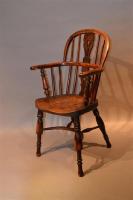 A signed Nottinghamshire child's Windsor armchair