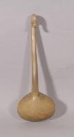 S/5770 Antique Treen 19th Century Welsh Sycamore Cawl Ladle