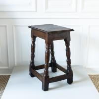 A Charles I oak joint stool, circa 1640
