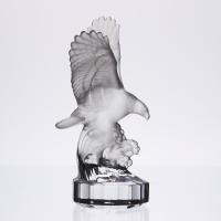 20th Century Glass Sculpture entitled "Eagle" by Goebel Glass