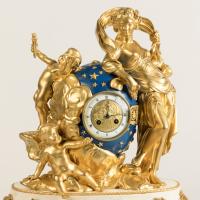 Marble and Gilt Bronze Mantel Clock