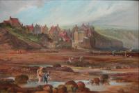 John Ward Knowles "Robin Hood's Bay" oil painting