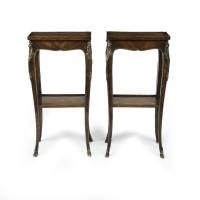 George III marquetry tables in the French taste