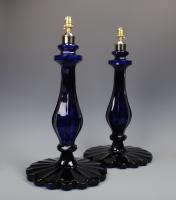 Blue Glass Table Lamps