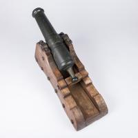 Early 19th century bronze Danish muzzle loaded cannon