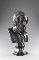 Wedgwood Black Basalt Library Bust of the Ancient Greek Epic Poet Homer