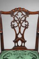 Georgian Chippendale carved mahogany armchair