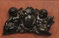 Carved Ebony Coat of Arms