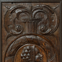 Henry VIII oak Romayne-type panels, circa 1530