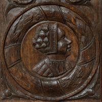 Henry VIII oak Romayne-type panels, circa 1530