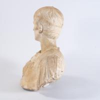 Mid 19th Century Academy Plaster Bust of Julius Caesar