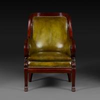 19th Century Overscale Library Bergere