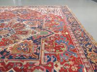 Square Format Antique Heriz Carpet