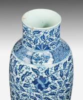 Large Chinese 19th Century Blue and White Vase