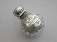 Small Victorian Silver Scent Bottle L, G ? Birmingham 1885