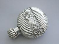 Victorian Silver Scent Bottle Exotic Birds Sampson Mordan