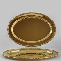 Four Silver Gilt Oval Platters by Tiffany
