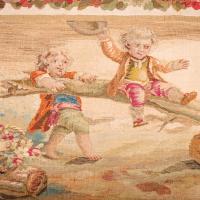 Louis XVI Style Beechwood and Aubusson Tapestry