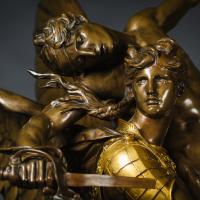 Patinated Bronze Figural Group of ‘Gloria Victis’