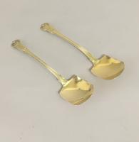 Pair of Silver Gilt Ice Spades. William Eley & William Fearn. London 1806