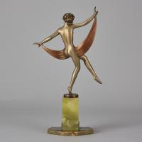 Early 20th Century Art Deco Bronze entitled "Sun Dancer" by Josef Lorenzl