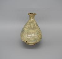 Mishima Type Stoneware Sake Bottle