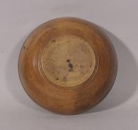 S/5882 Antique Treen 19th Century Sycamore Condiment Bowl