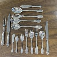 Puiforcat Elysee pattern silver Cutlery flatware 