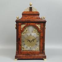 18th Century Mahogany Bell Top Bracket Clock