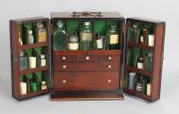 Early 19th century mahogany apothecary cabinet