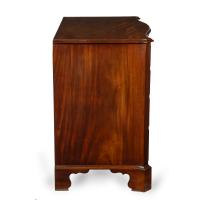 mahogany four-drawer serpentine chest of drawers