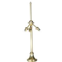 French solid brass standard lamps
