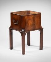 Chippendale period mahogany open wine cooler