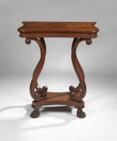 Regency rosewood console table of small proportions