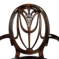 mahogany Hepplewhite style arm chairs