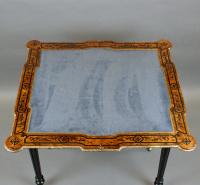 19th Century inlaid and ormolu mounted card table