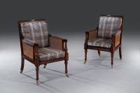 Pair of Regency Bergère Chairs