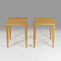 A Pair of Zebrano Occasional Tables