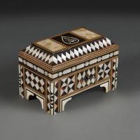 A Small Mother Of Pearl Ottoman Casket