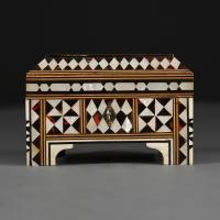 A Small Mother Of Pearl Ottoman Casket