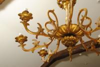 Italian Carved Giltwood Chandelier