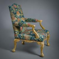 George II Giltwood Library Chair