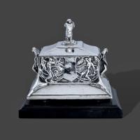 Lilian Simpson symbolist silver casket