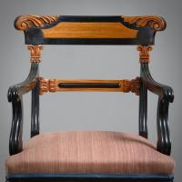 Set of Four Anglo-Indian Armchairs