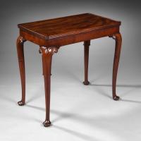 George II mahogany silver table