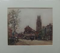Fred Lawson "Boston, Lincolnshire" watercolour