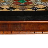 Derbyshire black marble end support specimen table