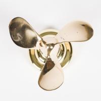 Model propellers commemorating the launch of T.S.S. Bagan, dated 1938.