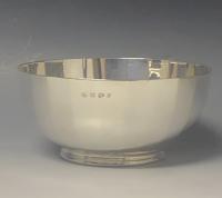 Panelled silver bowl 1923 William Hutton and sons